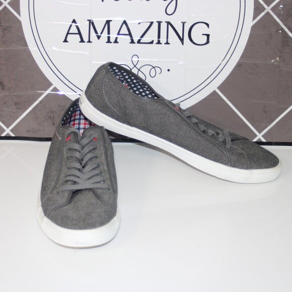4b EC MENS BEN SHERMAN SNEAKERS - 13 - GREY - Picture 1 of 7